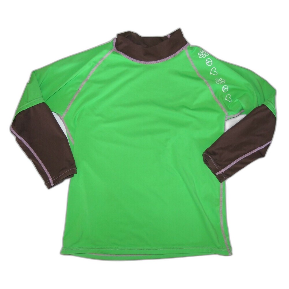 SunSkinz Sun Protection Zone girls rash guard 10 12 swim shirt top long sleeve